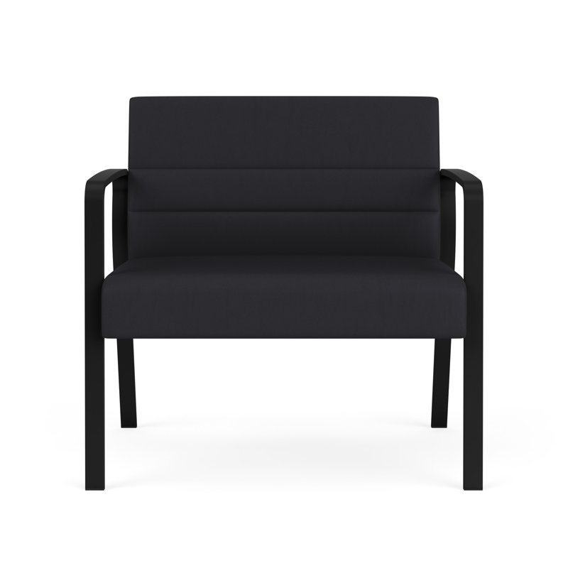 Chaise bariatique Waterfall, Noir, Vinyle noir Patriot Plus