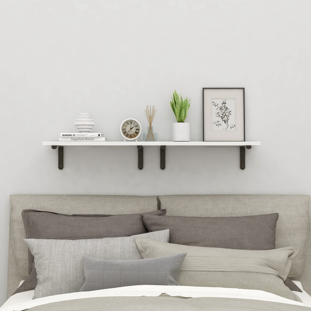 Alif 2 Piece Solid Wood Floating Shelf