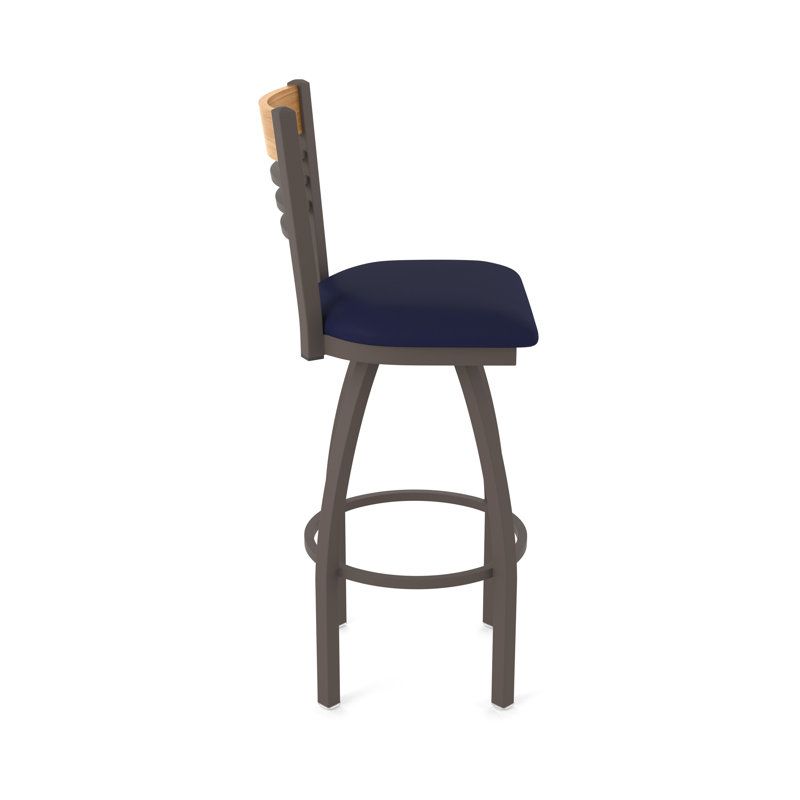 Tabouret de comptoir pivotant 880 Eleanor, Bronze, Marine, Tabouret de comptoir (siège d’une hauteur de 25