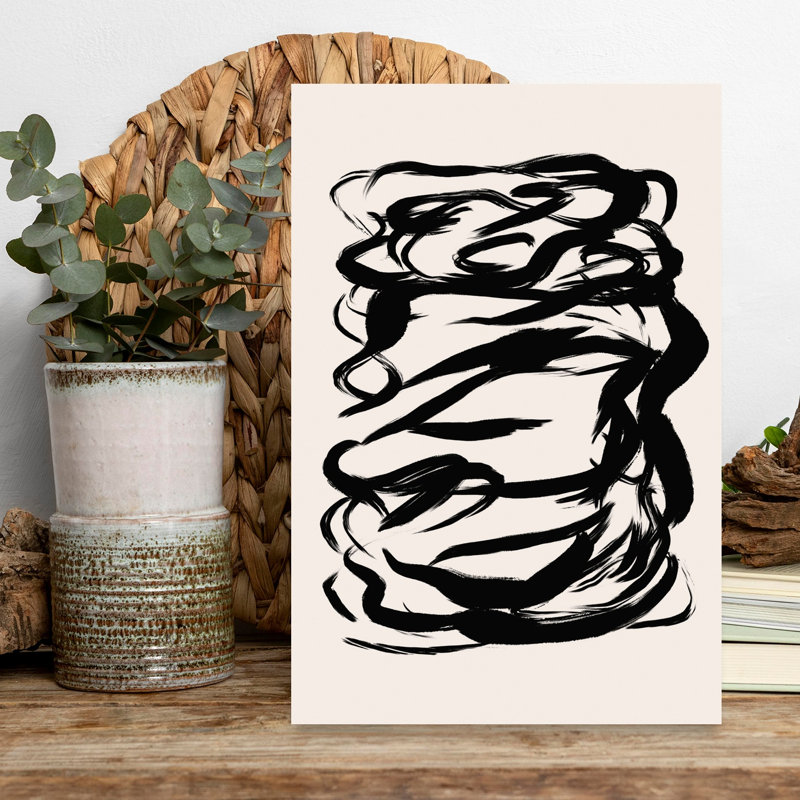 Whirlwind Echoes Abstract Bold Contemporary Wall Art Print, 45.72cm H x 30.48cm W