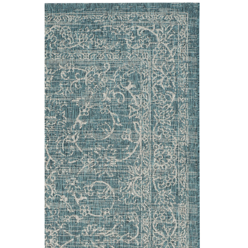 Aleca Performance Oriental Indoor/Outdoor Area Rug, Rectangle 5' x 7'