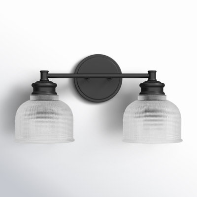 Besima 2-Light Dimmable Vanity Light in Matte Black