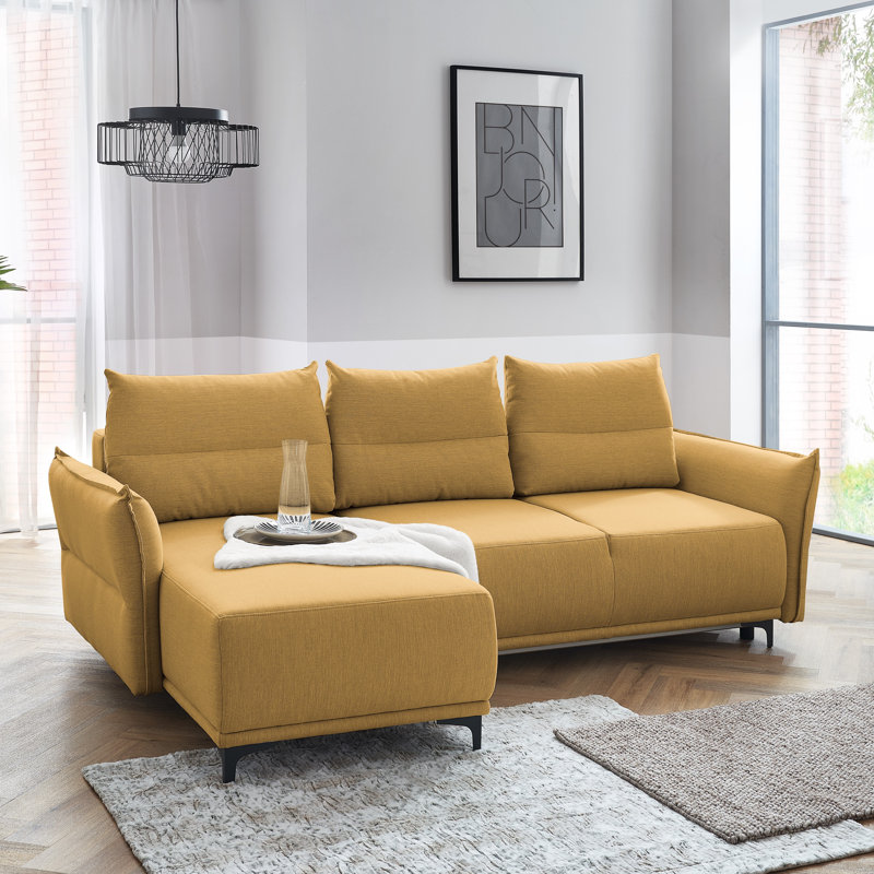 Narragansett 3 Seater Sofa Bed, Left Hand Facing, Yellow
