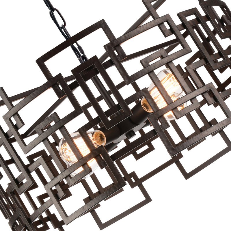 Lustre tambour unique à 4 lumières Uriarte