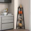 126cm H x 36cm W Metal Corner Bookcase