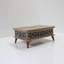 Table basse Mid-Century moderne à plateau relevable avec rangement géométrique / treillis-934181093