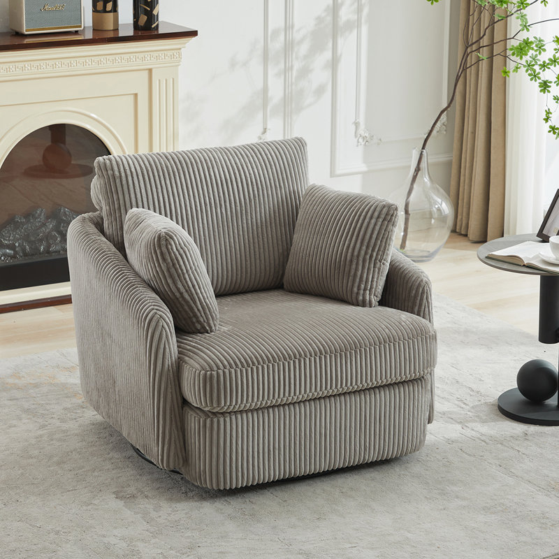 Chaise pivotante confortable et élégante pour la détente et les loisirs