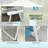 metal frame Patio Folding Armchairs Set of 2
