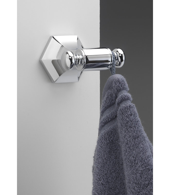 Single Robe Hook, Polished Chrome