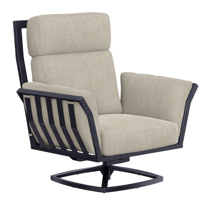 Aris Outdoor Rocker Chair, Graphite, Harris Stone