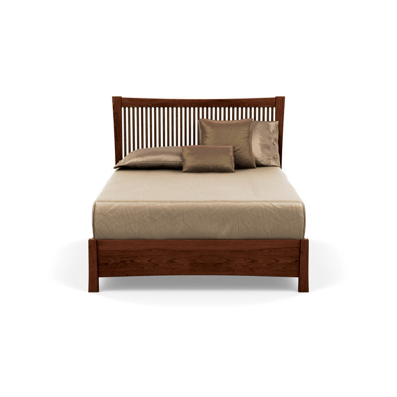 Berkeley Solid Wood Bed, King, Cognac Cherry, Conventional