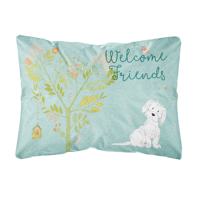  Coussin intérieur / extérieur Welcome Friends Maltese