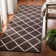 Mccall Hand Woven Flat Weave Wool/Cotton Geometric Rug in Brown/Ivory
