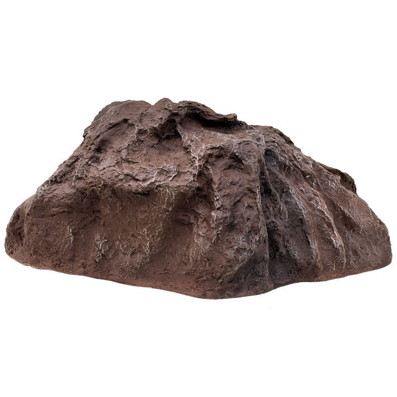 Medium River Brown Fiberglass Artificial Rock Cover for Landscaping