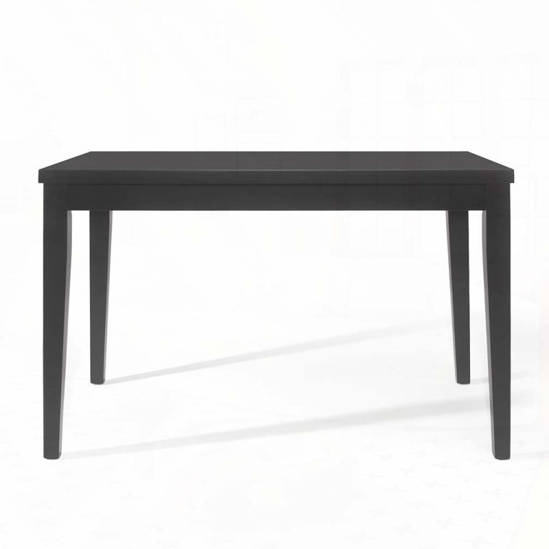 Wood Counter Height Dining Table, Matt Black