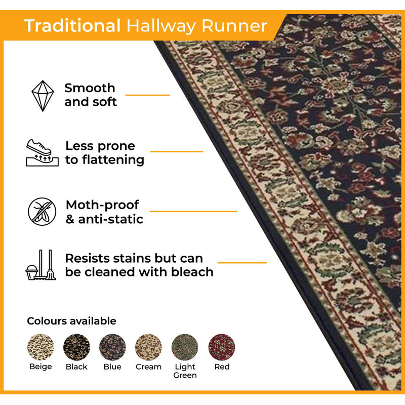 Barnhardt Oriental Indoor Area Rug, Runner 450cm x 70cm