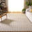 Dolf Natural Fiber Hand Tufted Jute/Wool/Cotton Plaid Rug in Grey/Beige-121024766