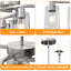 Luminaire suspendu moderne 9 lumières en verre chromé pour salle à manger, cuisine ou salon-2088956131-2088956128