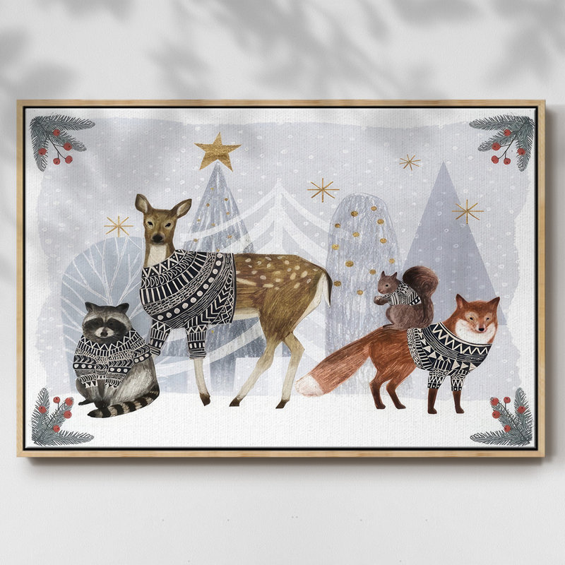 Cozy Christmas Collection A, Bois naturel, H 17 po x l 25 po x P 2 po