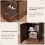 Bureau en L 63 po cannelé avec tiroirs, bureau d'ordinateur en coin avec rangement, bureau de direction moderne avec classeur et station de charge, noyer-1998527439