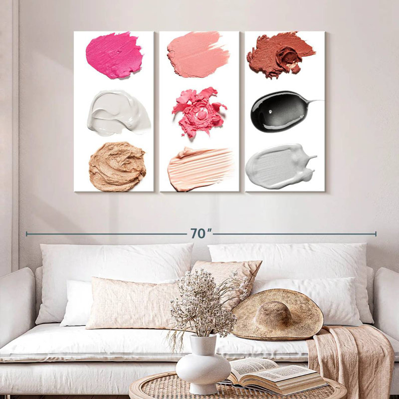 Shuttleworth Makeup Swatches, 32" H x 50" W