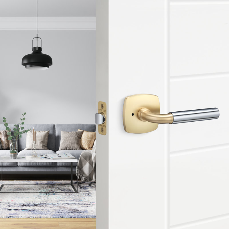 Forma Privacy Rosette, Smooth Grip, Satin Nickel