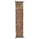 Afghan One-of-a-Kind Runner 2'6" X 11' Hand Knotted Area Rug