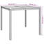 Wicker Outdoor Dining Table , cm W 90cm cm D-129875357-129875356