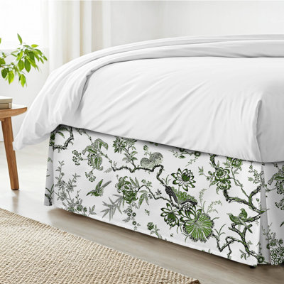 Tree Top Avocado Cotton Bedskirt
