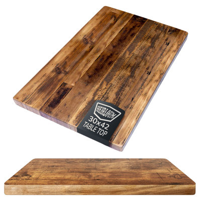 Plateau de table en bois récupéré Heritage Farmhouse