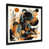 Impression noire sur toile encadrée sélectionné