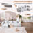 Boneless 114.17'' Wide Modern Knit Fabric Modular Sectional Sofa With All-foam Construction & Free Combination-1836198650