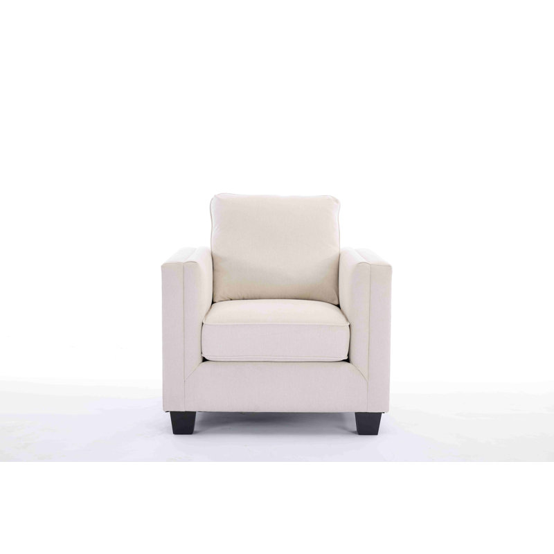 Fauteuil de 35,6 po de largeur, Beige