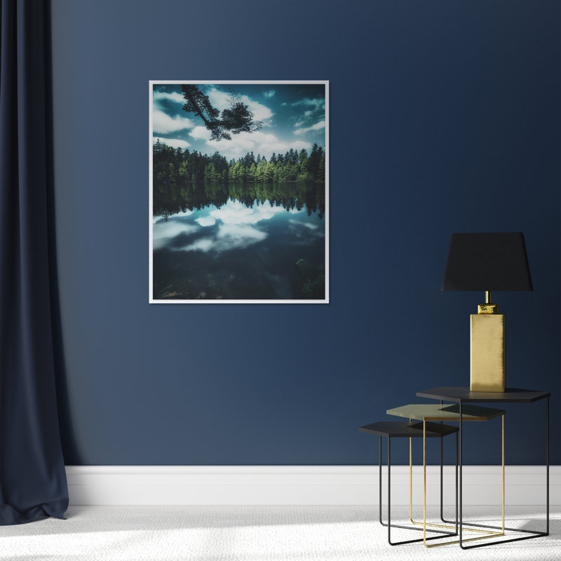 «Reflection II» par David Keochkerian, peinture sur toile à cadre flottant