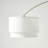 Mason 81 in. Modern Adjustable LED Arc Floor Lamp with Fabric Drum Shade and Weighted Marble Base-62954051
