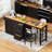 49"W Kitchen Island with Charging Ports, 27.5" Extendable Table, Drawers and Racks-488853354
