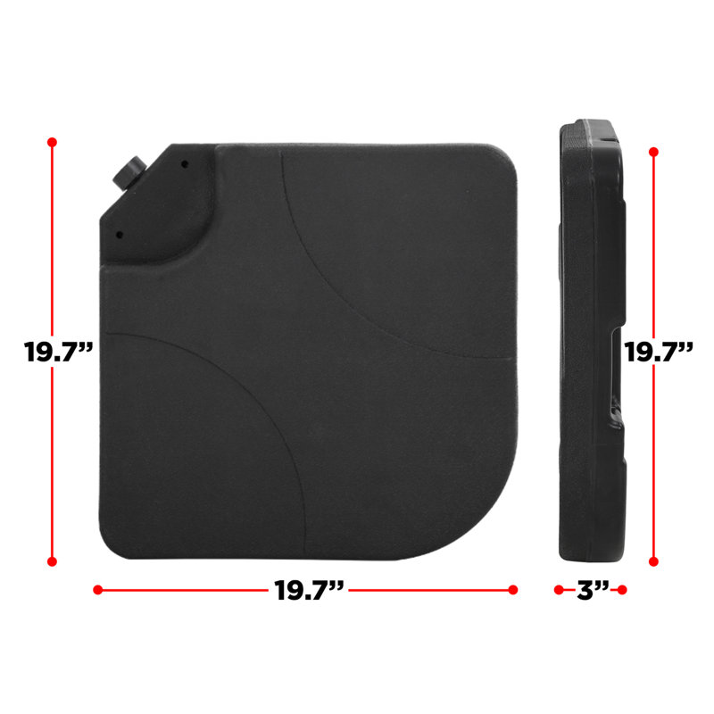 17.6 Lb. Plastic In-Ground Umbrella Base