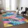 Machine Washable Indoor/Outdoor Claudian ACN1497 Sky Rug