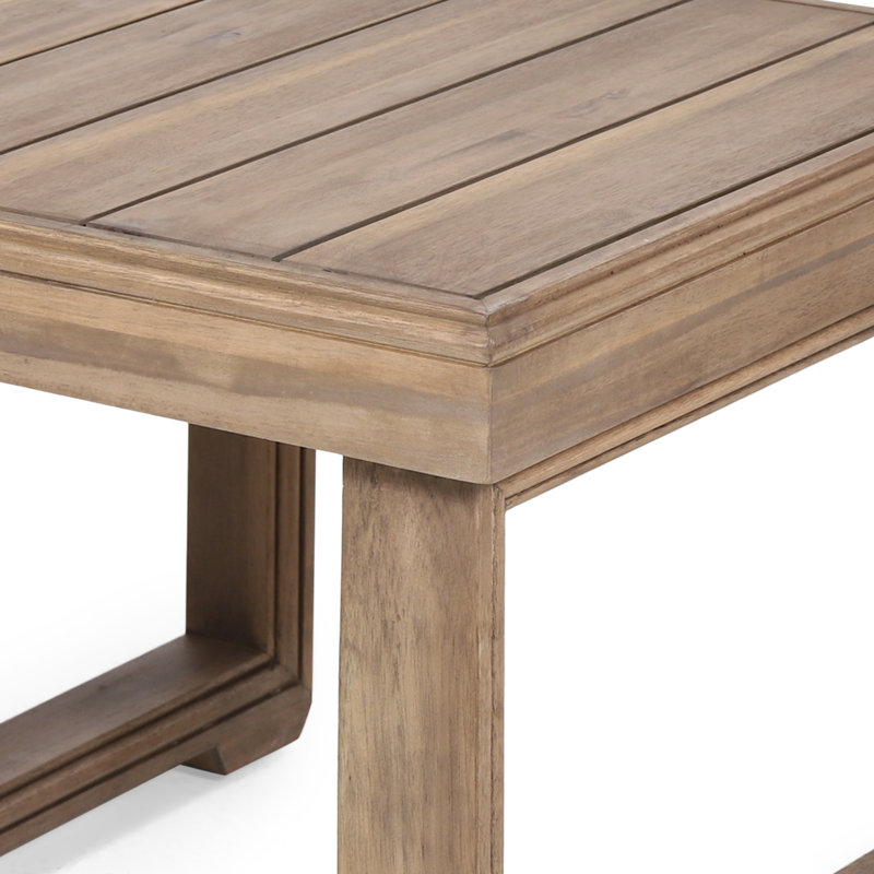 Ensemble de conversation d'extérieur en bois d'acacia pour 2 personnes Donnie avec chaises pivotantes et coussins hydrofuges