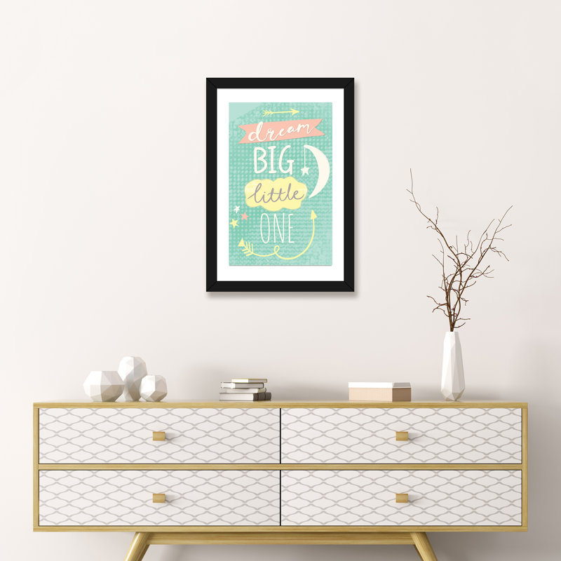 «Hello Sweet Baby», art encadré, H 32 po x l 24 po x P 1 po, Papier encadré noir