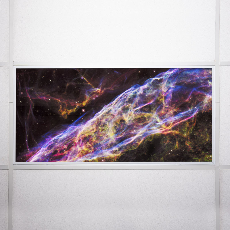 Astronomy Fluorescent Light Covers for Ceiling Lights - For 2x4 Light Fixture - by Octo Lights