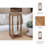12" Tona Wooden Sandtimer, Brown and White - 5" x 5" x 12"
