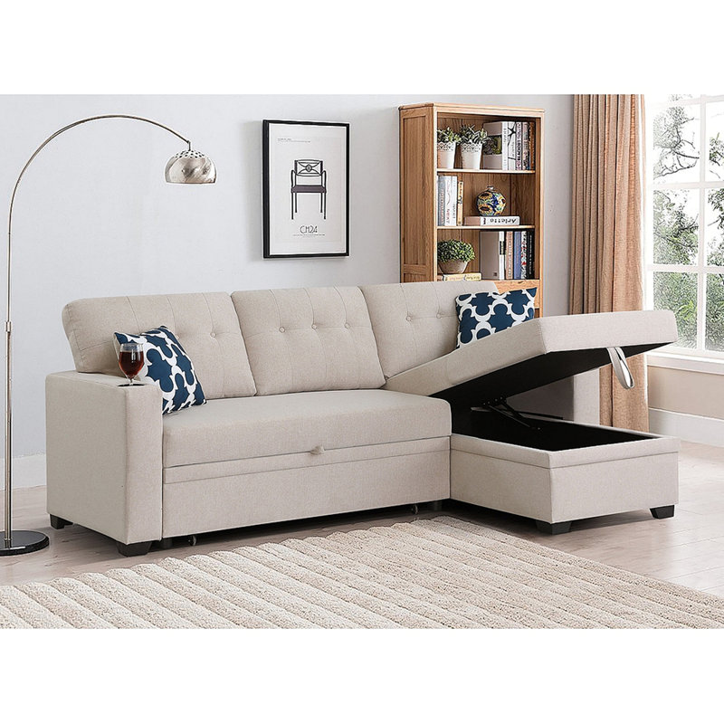 Canapé-lit Regal, Lin beige