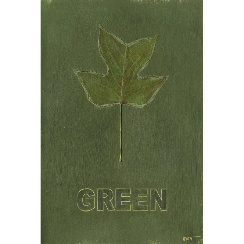 Going Green IV - Wrapped Canvas Print, 46cm H x 30cm W