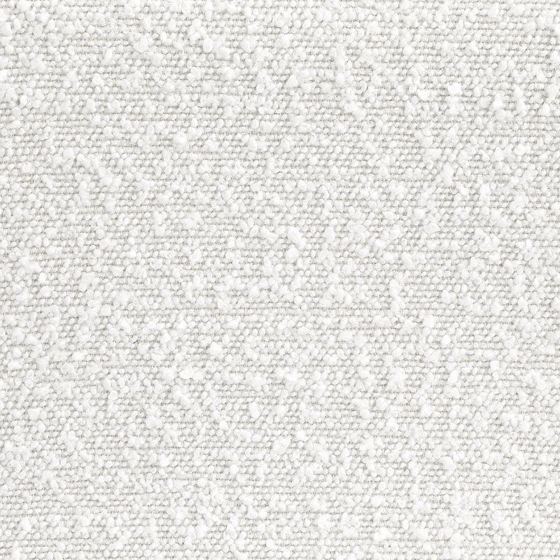 Chaise courbée sans accoudoirs Austin Boucle, Crème, crème