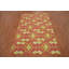 Tapis oriental géométrique rose Kilim 6 x 9