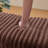 Footstool with Wooden Open Storage Shelf, Faux Fur-502891581