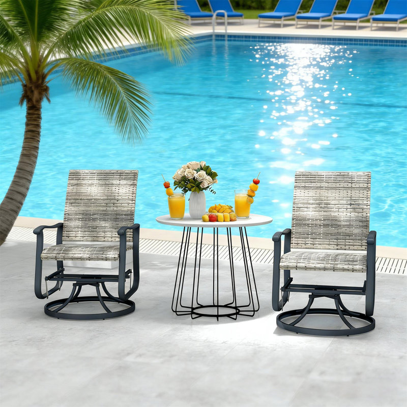 Outdoor Chair (Only Including Patio Dining Chair), Yellow/Black