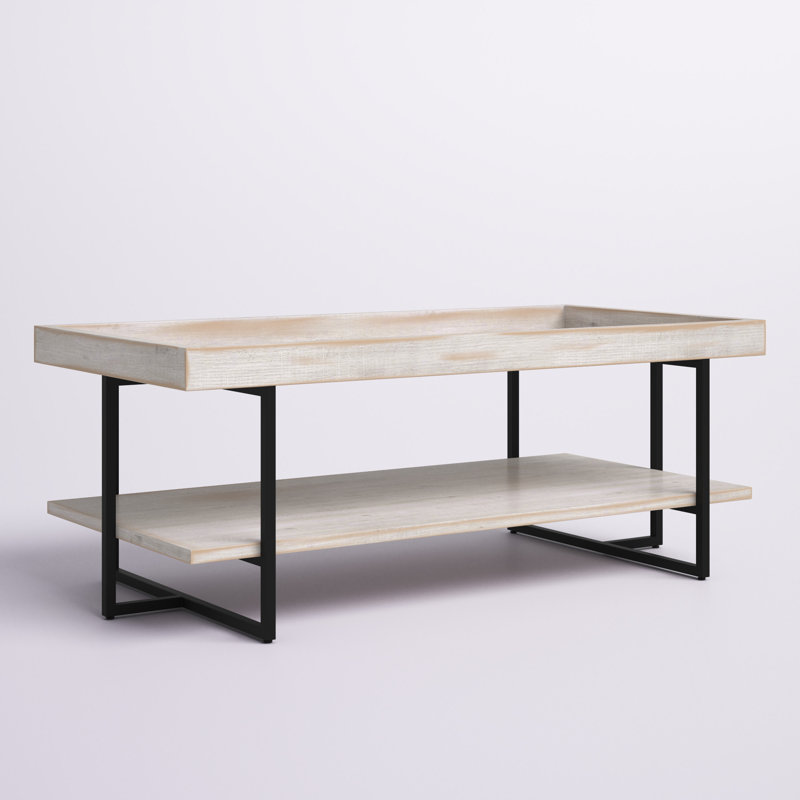 Baden Single Coffee Table, Antique White