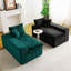 Canapé multifonctionnel luxueux en velours de couleur tortue (rangée simple, côte à côte ou face à face)-1177200040